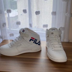 White High top Fila Sneakers